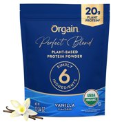 Orgain Organic Perfect Blend Plant Based Protein Powder, Vanilla, 12.34 oz