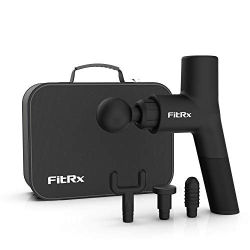 FitRx Muscle Massage Gun for Muscle Recovery, 6 Speed Settings, Rechargeable, Black