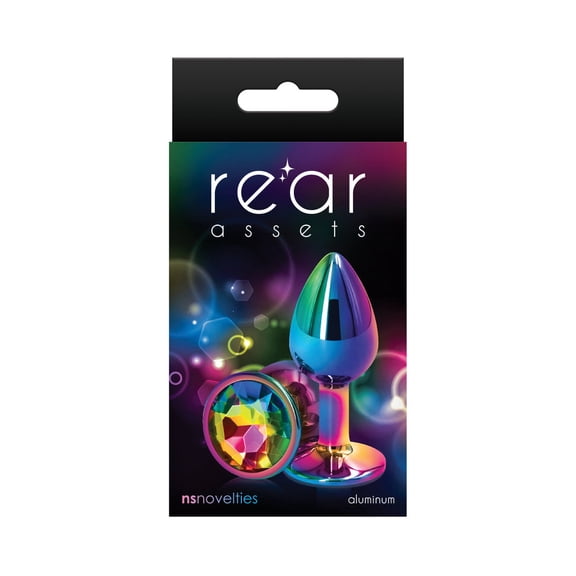 NS Novelties Rear Assets Multicolor Small Rainbow Anal Plug