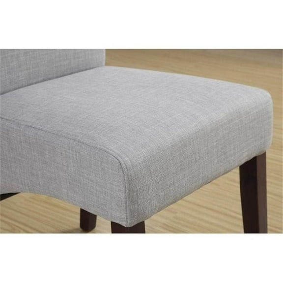 Atlin Designs Deluxe Parson Dining Chair in Dove Gray (Set of 2)