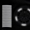 thumbnail image 1 of Active Radiance 20pcs Car Tire Rim Reflective Sticker Night Warning Strip Motorcycle Decals Auto Reflector Bike Wheel Hub Stickers, 1 of 8