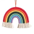 thumbnail image 1 of Colgante de pared de arco iris tejido a mano, decoración de pared de encaje de arco iris, tapiz de Color colgante de arco iris, decoración de habitación de niños y dormitorio Namotu WL-00876, 1 of 7