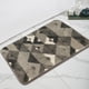 thumbnail image 4 of Esterilla de baño de microfibra - alfombra absorbente antideslizante de 60x40cm para baño y dormitorio, lavable a máquina, patrón geométrico, 4 of 6