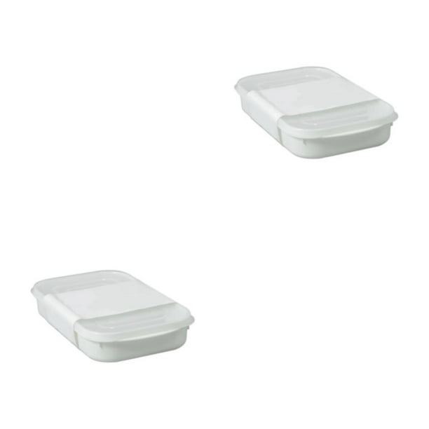 Wosthever Caja de plástico sellada multifuncional para varios granos Caja de conservación de granos varios tamaño grande 800ML talla grande 800ML 2Conjunto