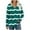 #0164-Green, variant on Uootdi Womens Long Sleeve Shirts Color Block Ribbed Trim Button Down Gift V Neck Tops Business Casual Outfits for Women Fall