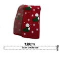 thumbnail image 2 of Bufanda navideña Bufanda de punto jacquard de moda invernal, 2 of 6