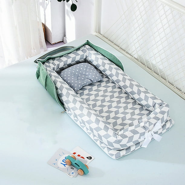 Portable Baby Bed for Boys Girls Travel Bed Foldable Infant Cotton Crib