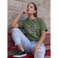 thumbnail image 2 of Earth Sphere Techno Style T-Shirt Women -Image by Shutterstock, Female Small, 2 of 4