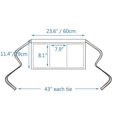 thumbnail image 5 of Waist Apron with 3 Pockets - Waitress Waitress Short Apron (White) Tw, 5 of 5