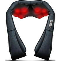 Open Box Mo Cuishle Shiatsu Neck and Shoulder Massager with Heat – Deep Kneading Massage for Relaxation, Electric Grey