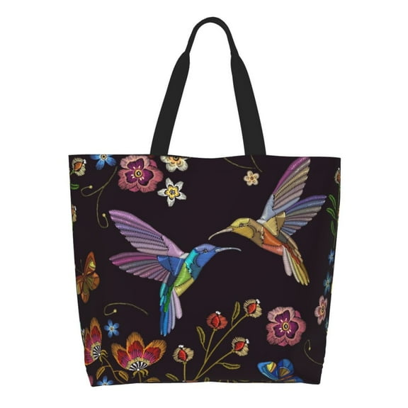 Kdxio Humming Bird Casual Tote Bags Women Big Capacity Shoulder Bag for Women Travel Shoulder Bags Handbags