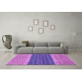thumbnail image 3 of Ahgly Company Indoor Rectangle Oriental Purple Modern Area Rugs, 4' x 6', 3 of 4