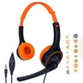 thumbnail image 2 of Casque pour Enfants, Casque Filaire pour Enfants Compact Prise 3.5mm Confortable Réduction de Bruit Respirant avec Port de Partage pour Téléphone Intelligent pour Ordinateurs Portables, 2 of 8
