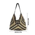 thumbnail image 2 of Straw Hobo Beach Bag for Women, Woven Tote Bag Summer Crochet Shoulder Bag,Vintage Foldable Handbag for Travel, 2 of 7