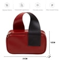 thumbnail image 2 of Bolsa de almacenamiento de cosméticos, bolsa de viaje para artículos de tocador, bolsa de acabado de pvc, bolsa de cosméticos con cremallera de color sólido para ocio, 2 of 5
