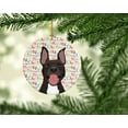 thumbnail image 2 of Pit Bull Black #4 Christmas Ceramic Ornament 2.8 in x 2.8 in, 2 of 3