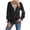 Black, variant on Womens Guipure Lace V Neck Long Sleeve Shirt Blouse Top Casual Workout Tops Women 2XL
