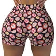 thumbnail image 2 of Lsque Tomatoes Pattern High Waisted Biker Shorts for Women-Tummy Control Fitness Athletic Workout Running Yoga Gym Shorts,Moisture-Wicking-X-Large, 2 of 9