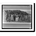 thumbnail image 2 of Historic Framed Print, [President Coolidge in cowboy outfit, standing in field with photographers; mountain in background], 17-7/8" x 21-7/8", 2 of 9