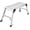 Silver, variant on Work Platform Aluminum 30"x12"x20" Step Ladder Heavy Duty Foldable Aluminum Platform 330 Lbs Capacity