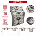 thumbnail image 5 of Gray Beige Boho Table Runner 72 Inches Long,Ethnic Tribe Southwestern Vintage Cotton Linen Table Runners Dresser Scarves,Decorative Fabric Tabletop Scarf Furniture Cover for Home Dinner Party 13"x72", 5 of 8