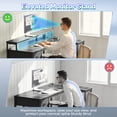 thumbnail image 2 of Amadwell 47 Inch L Shaped Desk with LED Strip, Corner Gaming Desk with Power Outlet, Drawer & Shelves, 2 of 9