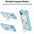 thumbnail image 6 of Compatible with iPhone 12 Pro Max Case 6.7 Inch with Ring Stand, Military Grade Drop Protection Full Body Rugged Heavy Duty Case 3 in 1 Protective Cover for iPhone 12 Pro Max. (Ice Blue), 6 of 7