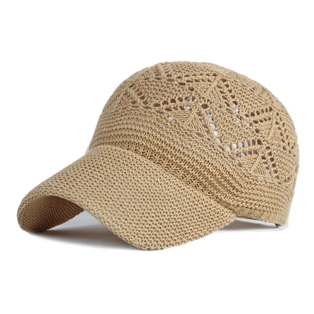 Gorra de béisbol con agujeros para mujer, gorro de malla transpirable, ajustable, para vacaciones, Verano