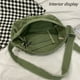thumbnail image 4 of Hukapapa Bolso de lona lavable, bolso de hombro desgastado, bolso de mensajero simpleverde, 4 of 7