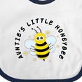thumbnail image 4 of Inktastic Auntie's Little Honeybee Boys or Girls Baby Bib, 4 of 4