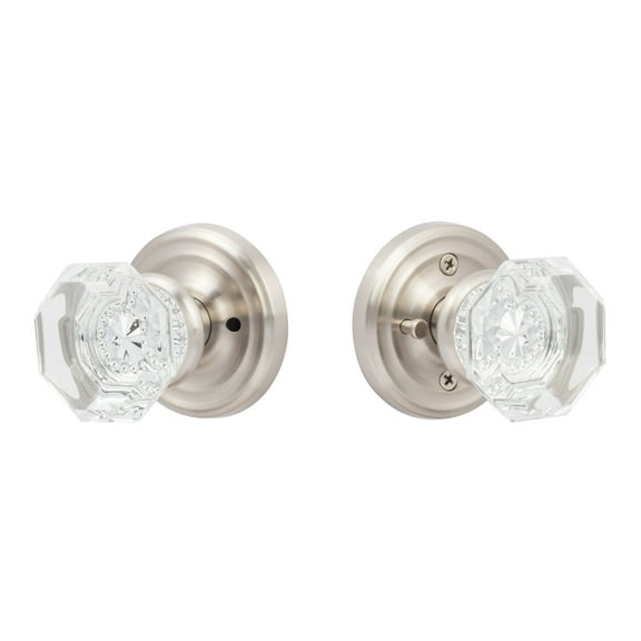Sure-Loc Torrey Privacy Door Knob Silver Nickel Nickel Finish