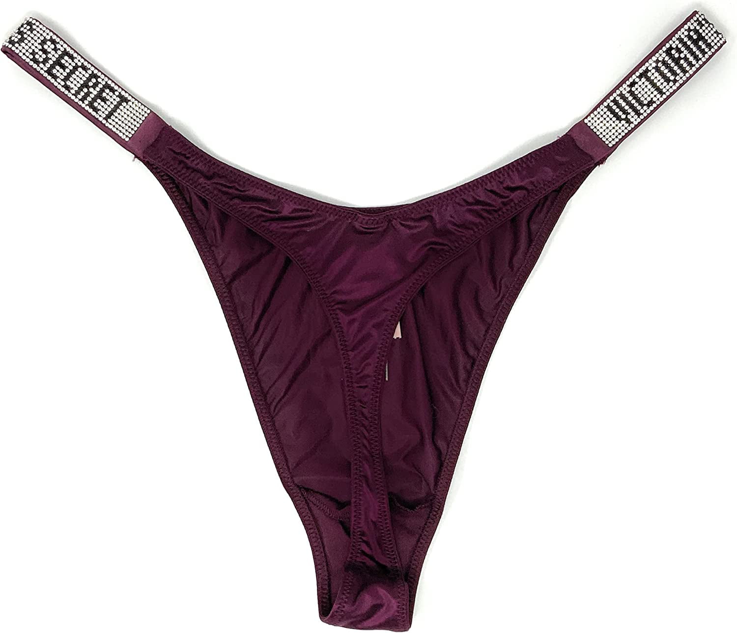 Victoria's Secret Very Sexy Bombshell Shine Thong for Women Maroon