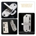 thumbnail image 6 of Sliding Door Lock Hook Barn Latches 304 Stainless Steel Handles Black Pocket Guide with Key, 6 of 6