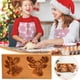thumbnail image 1 of Fiudx Cortador de Pan de Jengibre, Herramienta de Corte de Alimentos de Madera de Haya, Recubierto con Aceite de Linaza Natural, Perfecto para Galletas y Pasteles de Miel, Ideal para Repostería Navid, 1 of 7