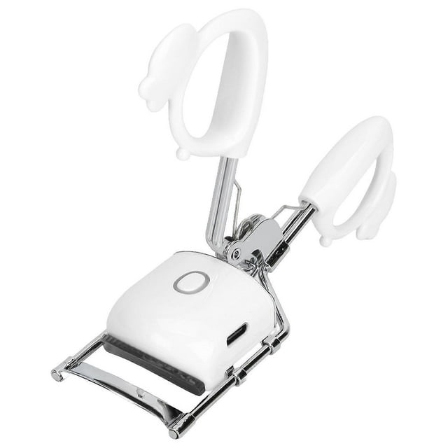 Heated Eyelash Curler 2 Heating Modes Lash Curling Electric USB Rechargeable Lasting Eye Lash Curler White