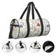 thumbnail image 3 of Fotbe Colorful Mushrooms and Plants Bolsa Deportiva de Lona Plegable con Estampado, Bolsa de Gimnasio con Bolsillo Seco/Húmedo, Bolsa de Viaje Ultraligera de Gran Capacidad, 3 of 6