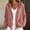 Pink, variant on Women's Casual Long Sleeve Button Front Hooded Jacket | Lightweight Cotton Linen Blend Spring Layer with Pockets for Work, Weekend, or Wedding Guest