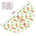 thumbnail image 3 of Sikiie Vegan Fruit Carrot 30-48 inches {designName} Print Christmas Tree Skirt Snowman Xmas Tree Skirt with Edge Christmas Decorations for Holiday Party36", 3 of 7