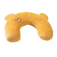 thumbnail image 4 of Almohada para mascotas en forma de U, almohada para gatos, juguete interactivo, lavable, bonita y cómoda almohada para perros, almohada de animales pa Oso café, 4 of 10