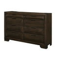 thumbnail image 3 of Benjara Amelie 59 Inch Dresser, 8 Drawers, Bronze Handles, Warm Espresso Brown Wood, 3 of 6