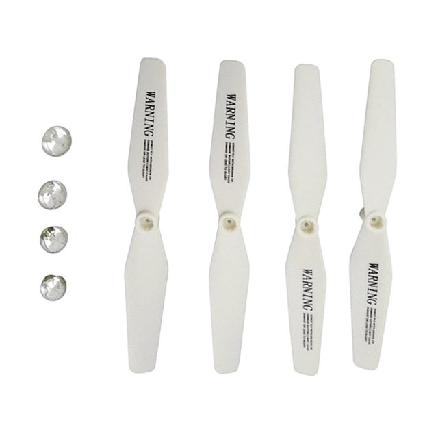 4 pcs Hélices Accesorios para XS809 XS809W XS809HW 8807 RC Quad Blanco CUTICAT Hélices de RC Drone