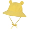 thumbnail image 3 of Zando Baby Girl Sun Hat Sun Protection Baby Boy Sun Hat Cute Sun Hat for Baby Summer Beach Toddler Sun Hat Yellow M, 3 of 7