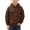 Brown, variant on Amidoa Hoodies for Boys Zip Fleece Hooded Sweatshirt Long Sleeve Kids Fashion Hoodie Fall Winter Clothes Blue Size 6-7 Years