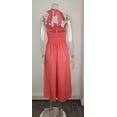 thumbnail image 2 of Women's Halter Neck Midi Dress Sleeveless High Waist Dress for Summer Beach Wedding Guest Casual Wear, 2 of 9