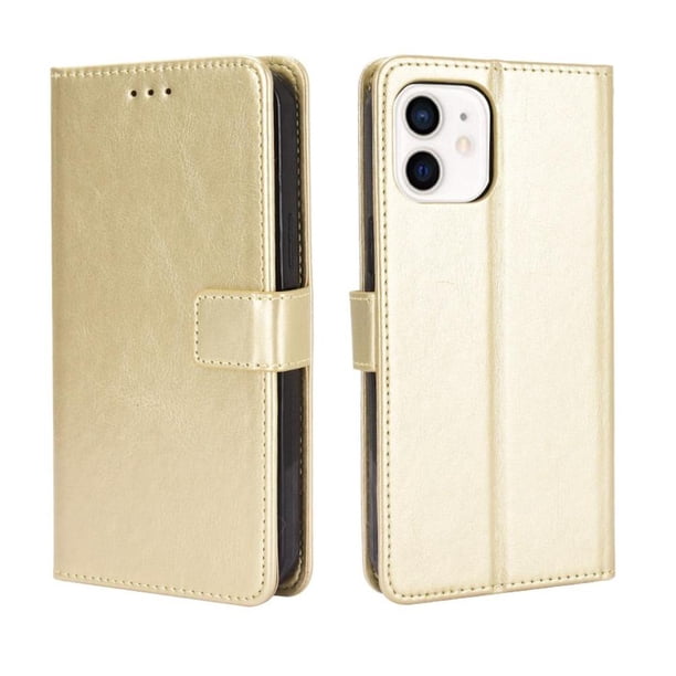 Funda tipo libro para iPhone 11, cartera todo‑en‑uno, funda multifuncional con tarjetero y correa de muñeca desmontable