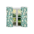 thumbnail image 3 of MKHERT Emerald Blossoming Denudata Magnoli Window Curtains Kitchen Curtain Room Bedroom Drapes Curtains 26x39 inch, 2 Piece, 3 of 3