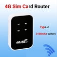 thumbnail image 2 of Enrutador WiFi 4G LTE, Punto de Acceso Inalámbrico de 150 Mbps con Ranura para Tarjeta SIM, Módem Portátil, Minipunto de Acceso Móvil, Plug & Play, 2 of 5