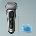thumbnail image 3 of Braun Series 8 Electric Shaver for Men, 5in1 SmartCare Center, Powercase, 8577cc Galvano Silver, 3 of 11