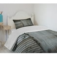 thumbnail image 4 of Ambesonne Industrial Quilted Bedspread Set 2 Pcs, Zinc Door Old, Twin Size, Green Brown and Grey, 4 of 6