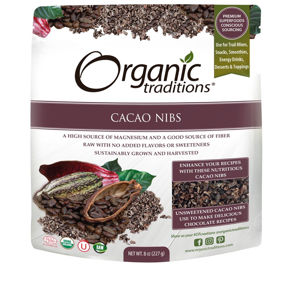 Organic Traditions, Cacao Nibs 8oz